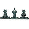 Image of S/3 Yoga Frog Statues