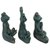 Image of S/3 Yoga Frog Statues