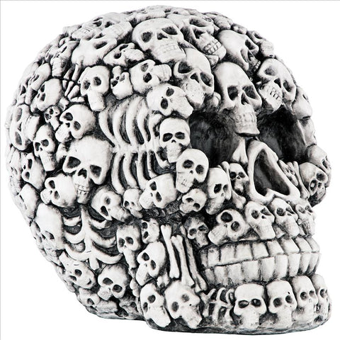 Bonetastic Giant Garden Skull Statue