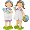 Image of Set Of 2 Bluebonnet Twin Statues