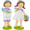 Image of Set Of 2 Bluebonnet Twin Statues