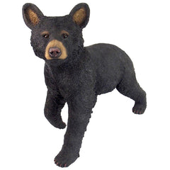 Snooping Cub Black Bear Statue