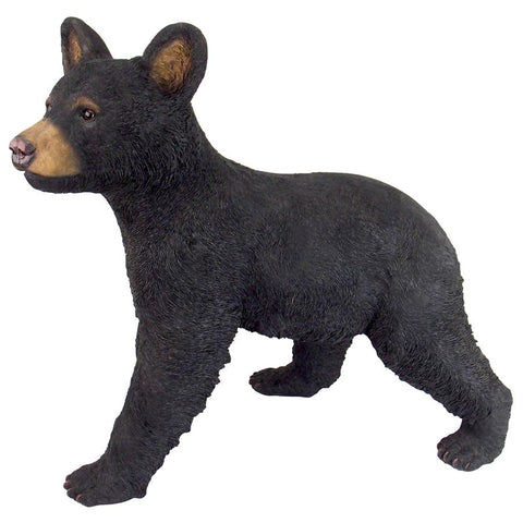 Snooping Cub Black Bear Statue