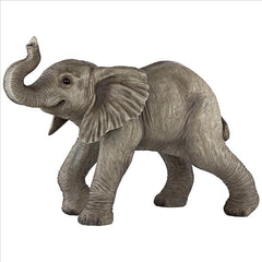 Gray Baby Elephant Statue