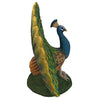 Image of Peacock Plumage Garden Statue