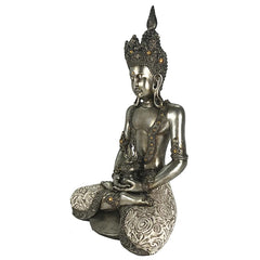 Silver Buddha W/Fabric Leggings