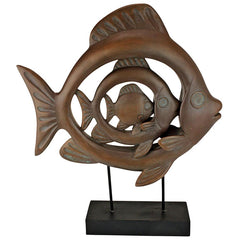 Concentric Tropical Ocean Fish Statue