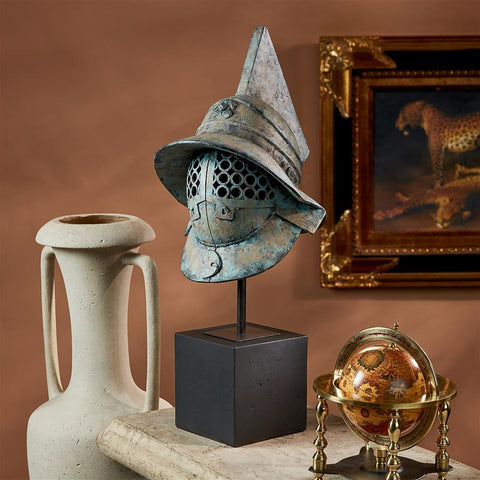 Ancient Roman Pompeii Gladiator Helmet