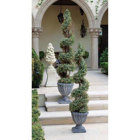 60In Spiral Boxwood Topiary