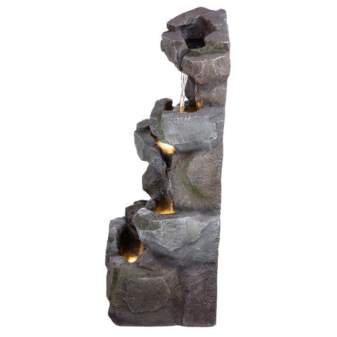 Rocky Peak Cascading Waterfall Fountain