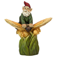 On A Butterflys Back Gnome Statue