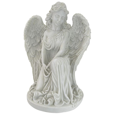 Quiet Countenance Praying Angel Statue