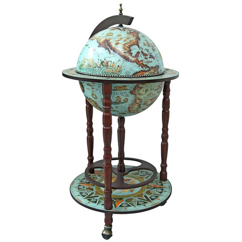 Sixteenth Century Cielo Blue Bar Globe
