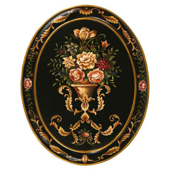 Italian Garden Oval Painting