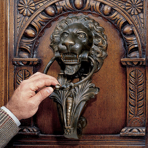 Florentine Lion Cast Iron Door Knocker