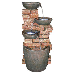 Stacked Bricks Cascading Fountain