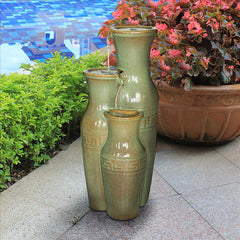 Ceramic Grecian Jars Fountain