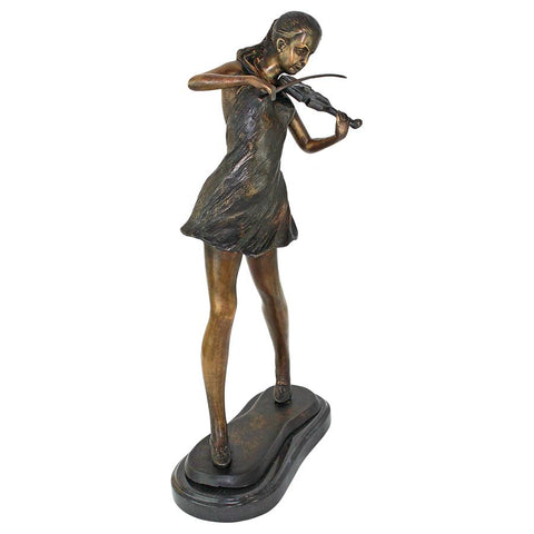 Gallery Size Young Violinist Bronze