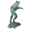 Image of Medium Leaping Spitting Frog Bronze