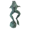Image of Medium Leaping Spitting Frog Bronze