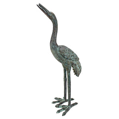 Bronze Crane Straight Neck Small