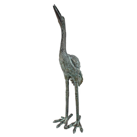 Bronze Crane Straight Neck Small