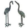 Image of Bronze Cranes Pair Small