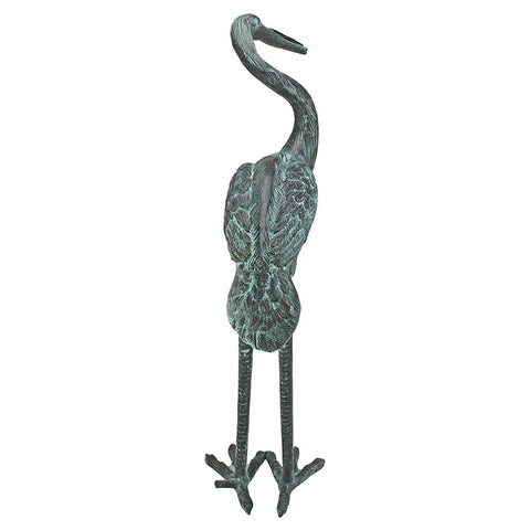 Bronze Crane Curved Neck Medium