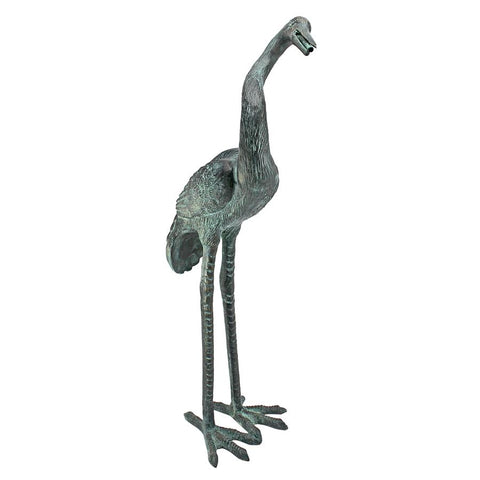 Bronze Crane Curved Neck Medium