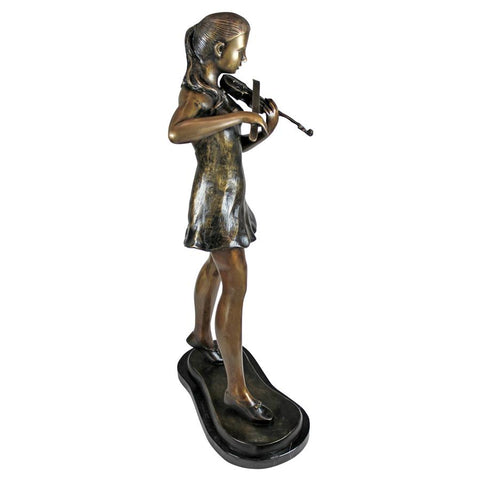 Estate Size Young Violinist Bronze