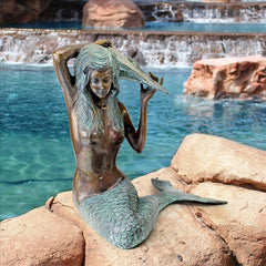 Medium Isle Of Capri Bronze Mermaid