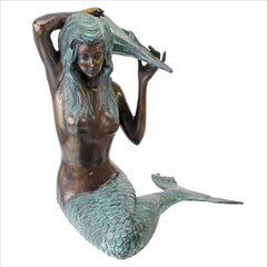 Medium Isle Of Capri Bronze Mermaid