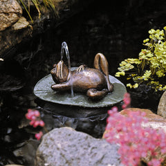 Spitting Frog On Lily Pad