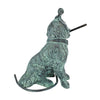 Image of Raining Dogs Piped Bronze Statue Verde