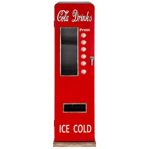 1950S Retro Cola Pop Machine Cabinet