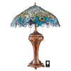 Image of Art Nouveau Peacock Table Lamp