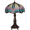 Image of Pink Primrose Stained Glass Table Lamp