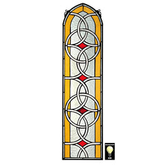 Celtic Knotwork Stained Glass Window