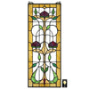 Image of Ruskin Rose Three Flower Stained Glass