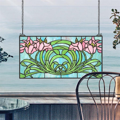 Beaucoup De Fleurs Stained Glass Window