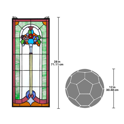 Bouquet Of Poseys Stained Glass Window