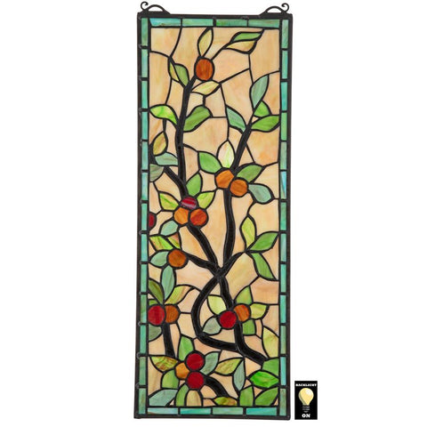 Morris Trellis Stained Glass Window