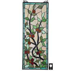 Morris Trellis Stained Glass Window