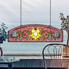 Image of Ambrosia Demi Lune Stained Glass Window