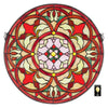 Image of Baroque Floral Medallion Window