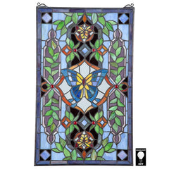 Butterfly Utopia Stained Glass Window