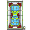 Image of Red Anemone Stained Glass Window
