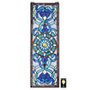 Image of Harlow Blue Flower Stained Glass Window