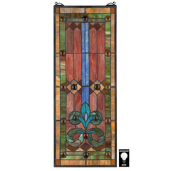 Lamour Blue Stained Glass Window