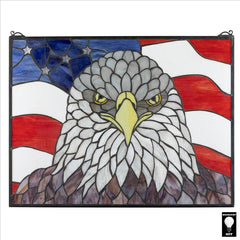 Bald Eagle Stained Glass Window